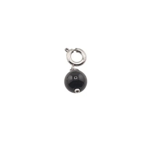 Breloc cu piatra semipretioasa Obsidian, 8mm