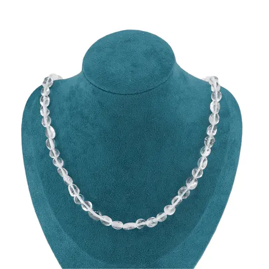 Colier cristale naturale Cristal de stanca oval neregulat, 8-11mm, imagine 3