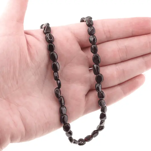 Colier cristale naturale Granat neuniform, 5-8mm, imagine 5