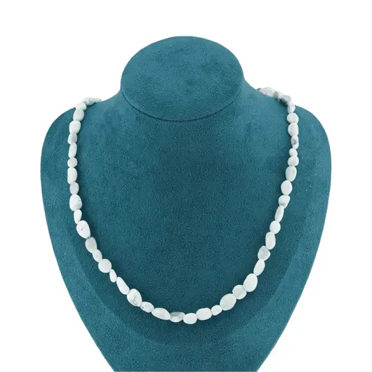 Colier cristale naturale Larimar neuniform, 6-11mm, imagine 3