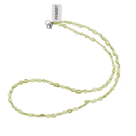 Colier cristale naturale Peridot neuniform, 4-5mm