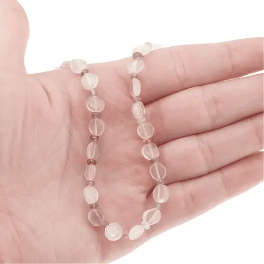 Colier cristale naturale Piatra lunii banuti 6mm si discuri fatetate 3mm, imagine 6