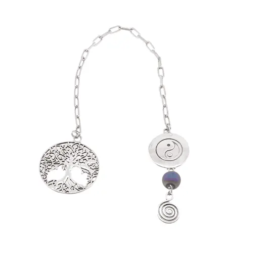 Semn de carte Copacul Vietii, Ying Yang, Cuart Titan Aura sfera 10mm