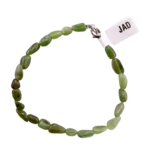 Bratara din cristale naturale Jad verde neuniform 6-8mm