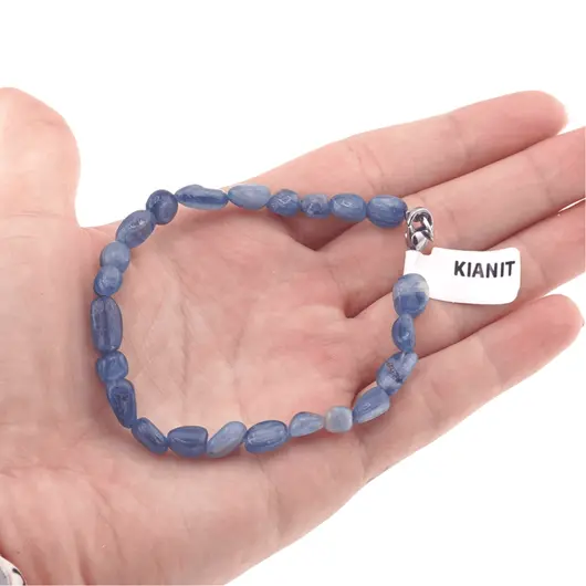 Bratara din cristale naturale Kianit neuniform, 5-11mm, imagine 4