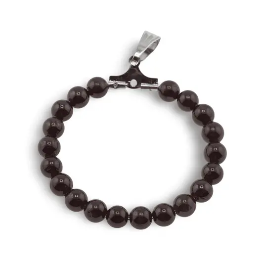 Pandantiv rotund Granat sfere, 4mm