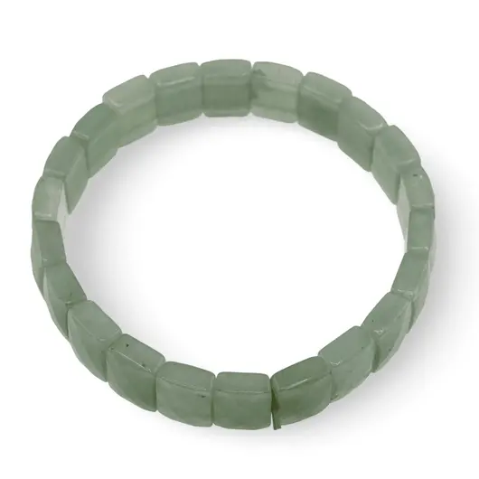 Bratara lata pe elastic cu aventurin, cuburi fatetate 12mm, imagine 2