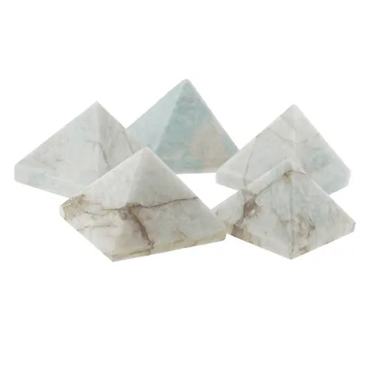 Piramida cristal natural Amazonit, 45-50mm, imagine 3
