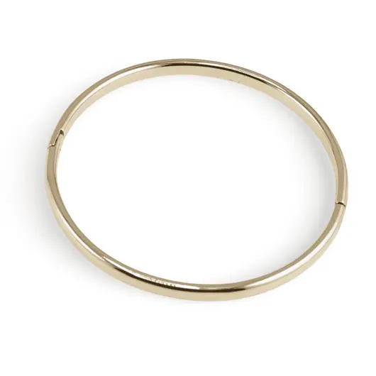 Bratara din cupru placat cu aur galben 18k fixa, model clasic, imagine 2