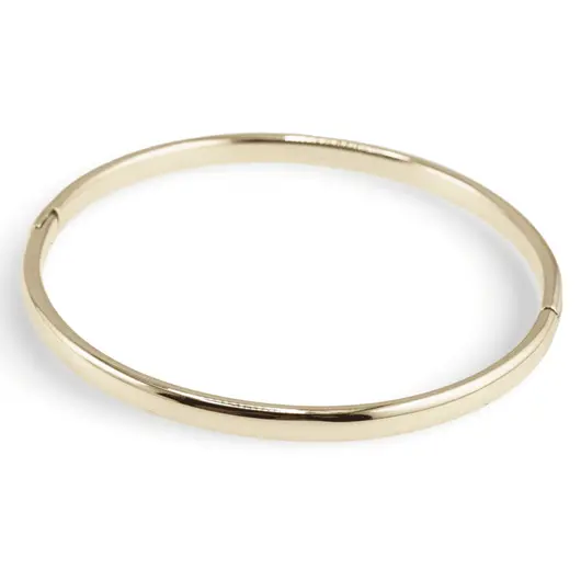 Bratara din cupru placat cu aur galben 18k fixa, model clasic