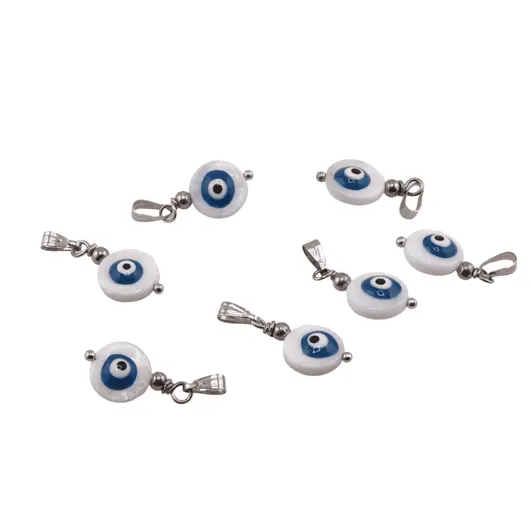 Pandantiv Ochiul Protector din sidef, 10mm, imagine 2