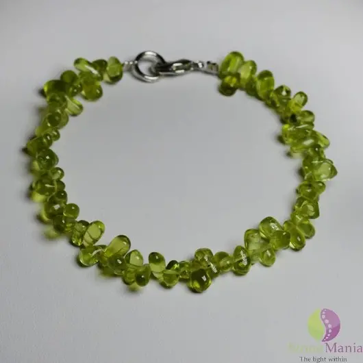 Bratara peridot picaturi 6-7mm