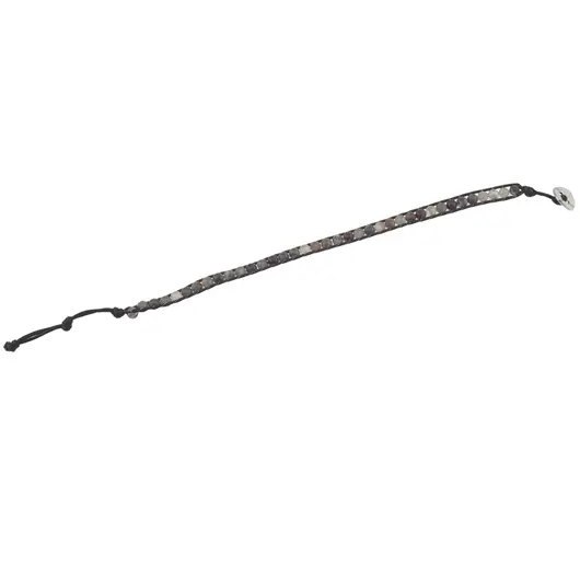 Bratara wrap Heliotrop sfere, 4mm, imagine 2
