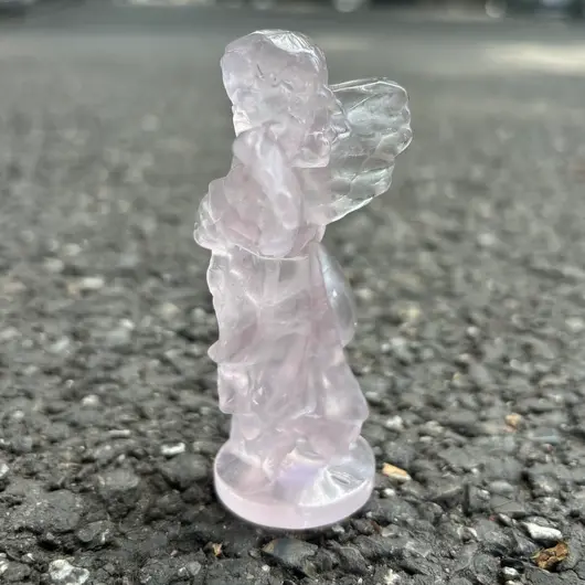 Inger Cuart roz figurina gravata, 8cm, imagine 2