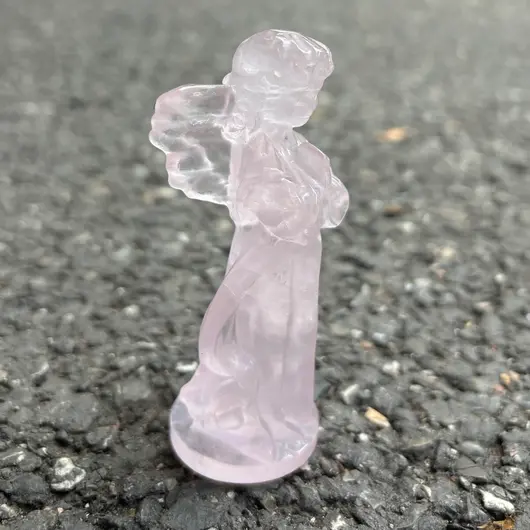Inger Cuart roz figurina gravata, 8cm, imagine 3