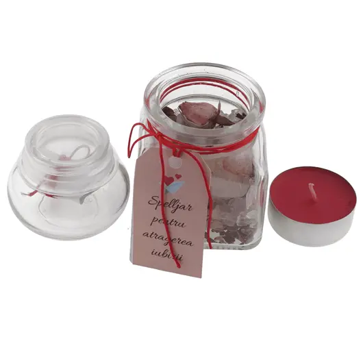 Spelljar pentru atragerea iubirii cu ierburi si cristale naturale, imagine 2