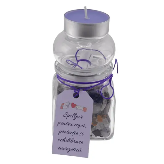 Spelljar pentru copii, protectie si echilibrare energetica cu ierburi si cristale naturale