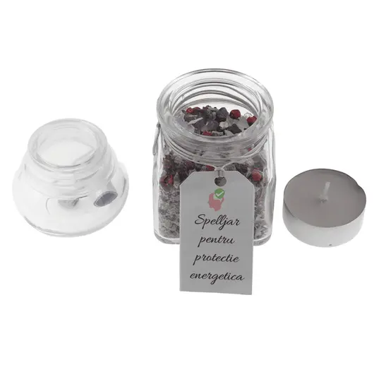 Spelljar pentru protectie energetica cu ierburi si cristale naturale, imagine 2