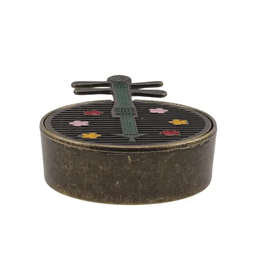 Vas pentru ardere tamaie si ierburi parfumate mandolina, alama - 40mm x 60mm, imagine 2