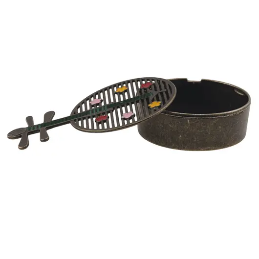 Vas pentru ardere tamaie si ierburi parfumate mandolina, alama - 40mm x 60mm, imagine 3