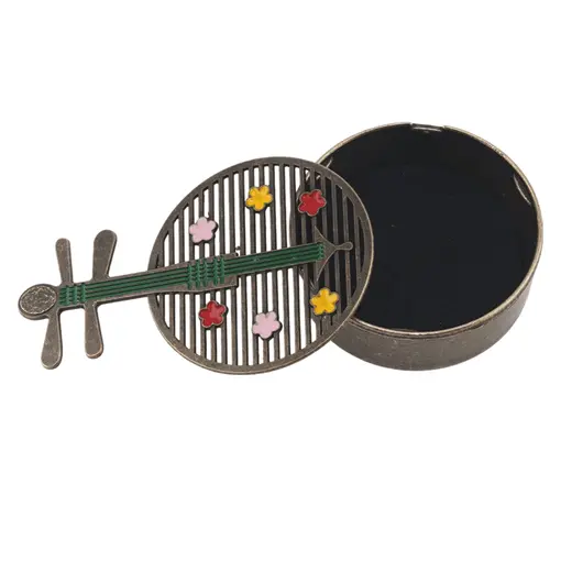 Vas pentru ardere tamaie si ierburi parfumate mandolina, alama - 40mm x 60mm, imagine 4