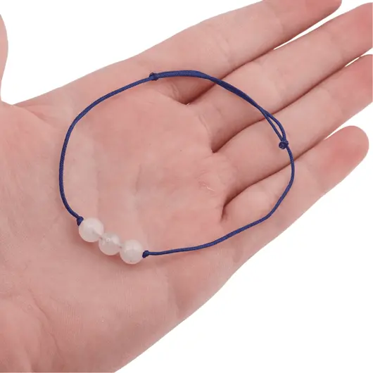 Bratara cu snur Cuart sfere, 6mm, imagine 4