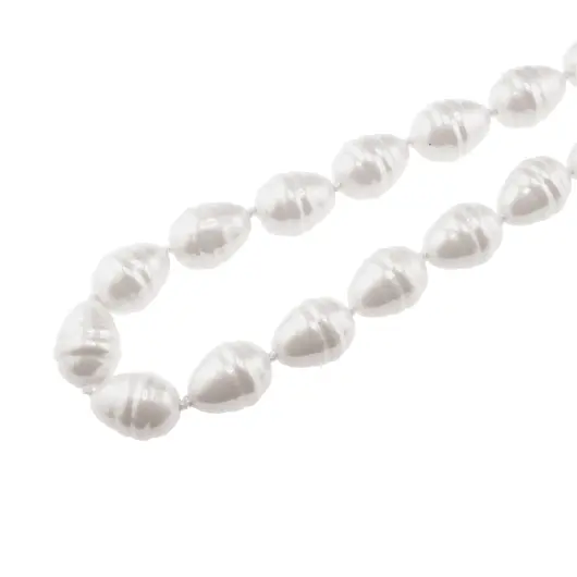 Colier Perle de Mallorca lunguiete albe, 16mm, imagine 3