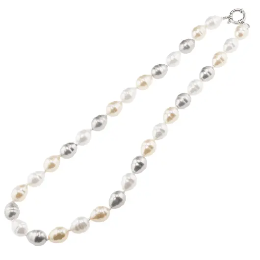 Colier Perle de Mallorca lunguiete multicolor, 13mm, imagine 2