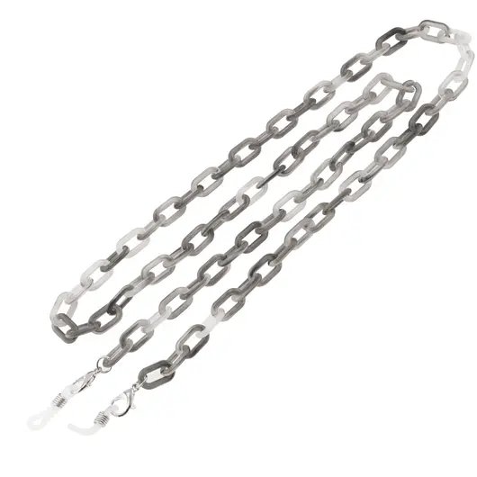Colier / Snur pentru ochelari model lant din plastic gri, 72cm