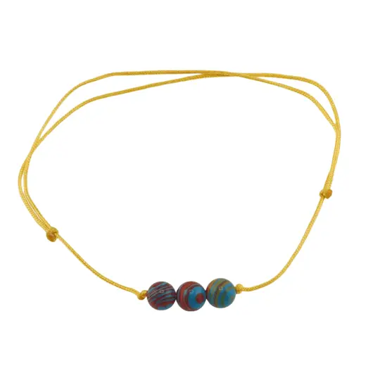 Bratara cu snur Compozit sfere, 6mm, imagine 2