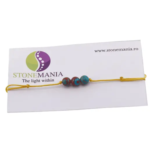 Bratara cu snur Compozit sfere, 6mm