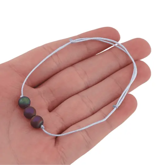 Bratara cu snur Cuart Titan Aura sfere, 6mm, imagine 4