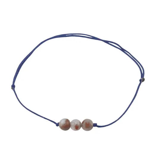 Bratara cu snur Heliotrop sfere, 6mm, imagine 2