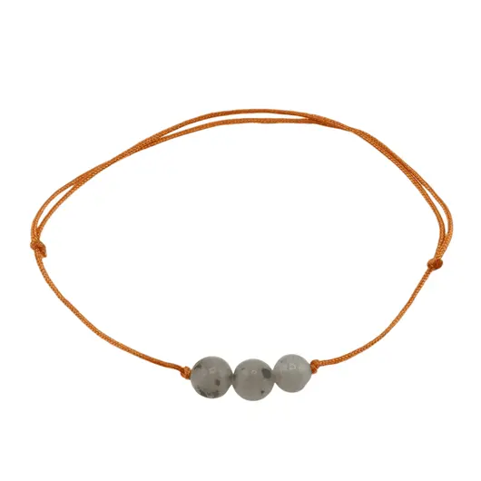 Bratara cu snur Jasp kiwi sfere, 6mm, imagine 2