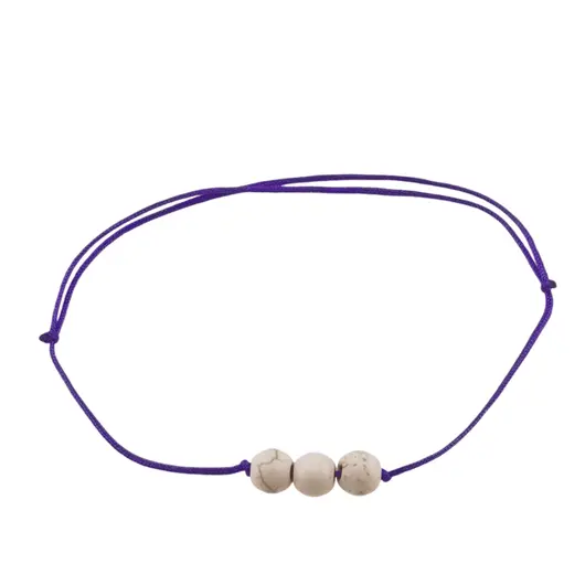 Bratara cu snur Magnezit sfere, 6mm, imagine 2