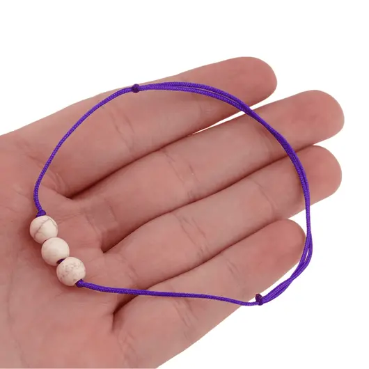 Bratara cu snur Magnezit sfere, 6mm, imagine 4