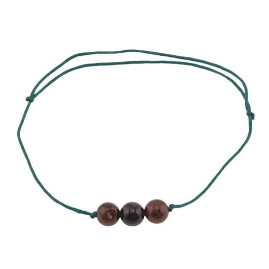 Bratara cu snur Obsidian mahon sfere, 6mm, imagine 2
