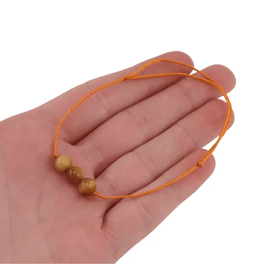 Bratara cu snur Ochi de tigru galben, 6mm, imagine 4