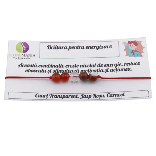 Bratara 5 cristale pentru ENERGIZARE, 6mm