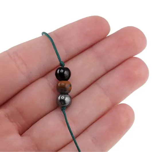 Bratara cu snur Curaj si Protectie, 6mm, imagine 3