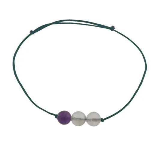 Bratara cu snur Fluorit sfere, 6mm, imagine 2