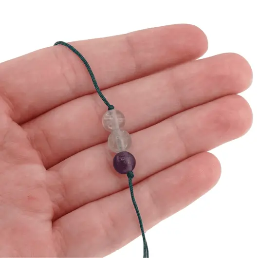 Bratara cu snur Fluorit sfere, 6mm, imagine 3