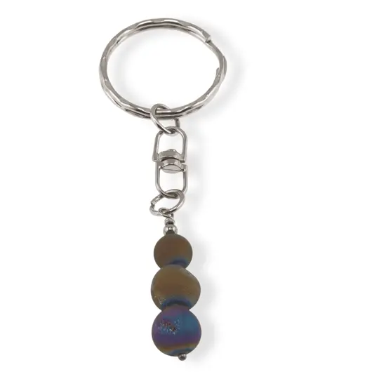 Breloc Cuart Titan Aura trei sfere, 8-10mm