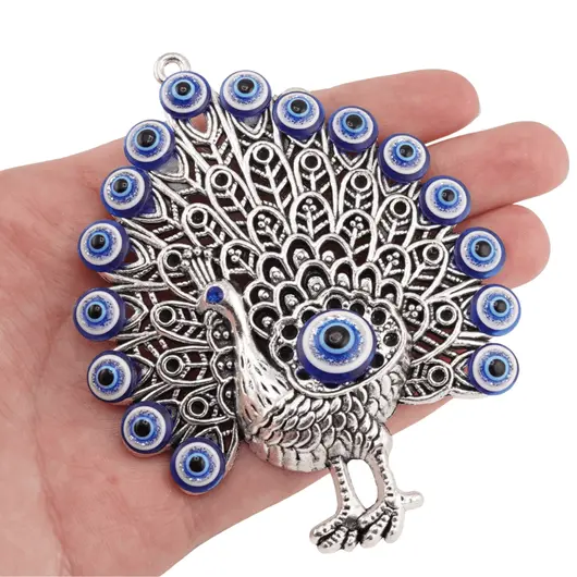 Magnet model Paun cu ochi protectori, 9cm, imagine 4