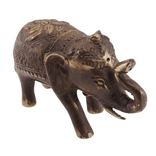 Statueta Feng Shui Elefant din bronz - 7,5cm, imagine 2
