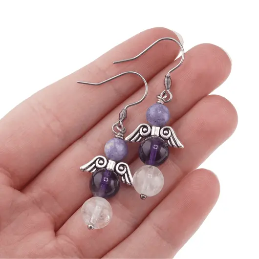 Cercei cu agatatoare Angel Protection, 6-8mm, imagine 3