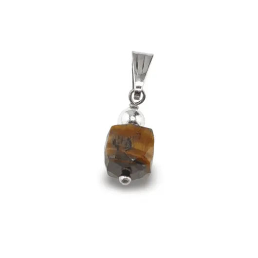 Pandantiv Ochi de tigru cub fatetat, 5-7mm, imagine 2
