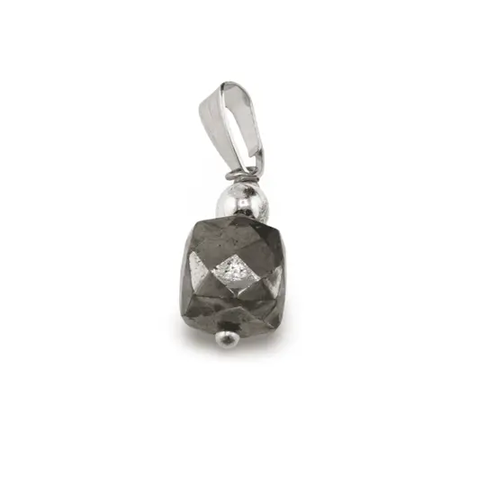 Pandantiv Pirita cub fatetat, 6-8mm, imagine 2