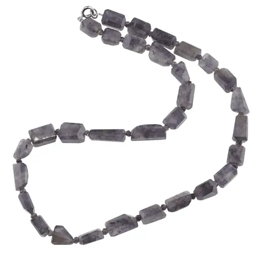 Colier Iolith fatetat 10-14mm si discuri 3mm