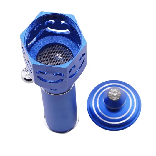 Bricheta portabila pentru aromaterapie model smiley face, albastru, imagine 4